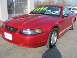 2002 Laser Red Metallic Ford Mustang V6 Convertible #39431683