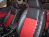 2009 Ford Mustang Shelby GT500 Convertible Dark Charcoal/Red Interior