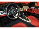 2011 BMW Z4 sDrive30i Roadster Coral Red Interior