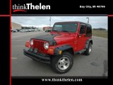 2001 Flame Red Jeep Wrangler Sport 4x4 #39431712