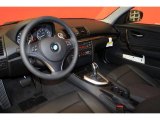 2011 BMW 1 Series 135i Coupe Black Interior