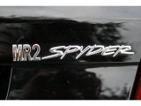 Toyota MR2 Spyder 2005 Badges and Logos