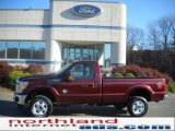 Royal Red Metallic Ford F350 Super Duty in 2011
