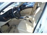 2008 BMW 5 Series 528xi Sedan Cream Beige Dakota Leather Interior