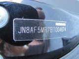 2011 Nissan Juke S Info Tag