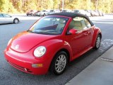 2004 Uni Red Volkswagen New Beetle GLS Convertible #39503255