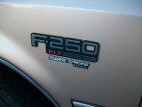 1996 Ford F250 XLT Extended Cab 4x4 Marks and Logos