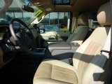 2011 Ford F250 Super Duty Lariat Crew Cab 4x4 Adobe Two Tone Leather Interior