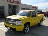 Yellow Chevrolet Silverado 1500 in 2008