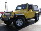 2004 Solar Yellow Jeep Wrangler Unlimited 4x4 #3933732