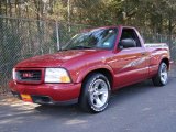 Cherry Red Metallic GMC Sonoma in 2001