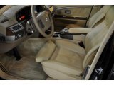 2006 BMW 7 Series 750Li Sedan Dark Beige/Beige III Interior