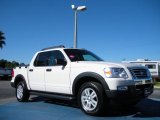 2009 Ford Explorer Sport Trac White Suede