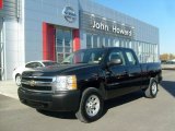 2008 Black Chevrolet Silverado 1500 Work Truck Extended Cab 4x4 #39598439