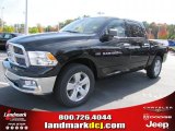 2011 Brilliant Black Crystal Pearl Dodge Ram 1500 Big Horn Crew Cab #39597923