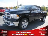 2011 Brilliant Black Crystal Pearl Dodge Ram 1500 Big Horn Crew Cab #39597930