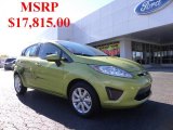 2011 Lime Squeeze Metallic Ford Fiesta SE Hatchback #39597941