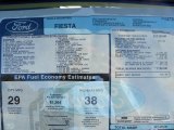 2011 Ford Fiesta SE Hatchback Window Sticker