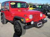 2002 Flame Red Jeep Wrangler Sport 4x4 #39598569