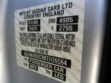 2008 XJ Color Code for Liquid Silver Metallic - Color Code: MEE