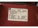 2008 Chevrolet Silverado 2500HD LT Extended Cab 4x4 Info Tag