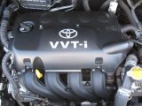 2009 Toyota Yaris 5 Door Liftback 1.5 Liter DOHC 16-Valve VVT-i 4 Cylinder Engine