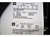 2001 Chevrolet Corvette Coupe Info Tag