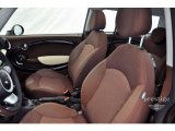 2010 Mini Cooper S Clubman Hot Chocolate Leather/Cloth Interior
