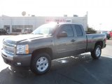 2011 Steel Green Metallic Chevrolet Silverado 1500 LT Extended Cab 4x4 #39667122