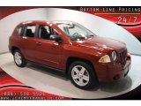 2008 Inferno Red Crystal Pearl Jeep Compass Sport #39666600