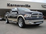 2011 Brilliant Black Crystal Pearl Dodge Ram 1500 Laramie Crew Cab 4x4 #39667179