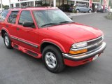 1999 Victory Red Chevrolet Blazer LS 4x4 #39740707