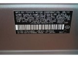 2010 LS Color Code for Mercury Metallic - Color Code: 1F2