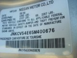 2005 Infiniti G 35 Coupe Info Tag