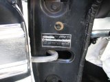 1960 Ford Thunderbird Hardtop Info Tag