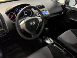2008 Honda Fit Hatchback Black/Grey Interior