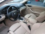 2001 BMW 3 Series 325i Coupe Sand Interior