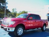 2010 Red Candy Metallic Ford F150 Lariat SuperCrew 4x4 #39739271