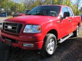 2004 Bright Red Ford F150 STX SuperCab 4x4 #39740052