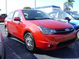 2009 Sangria Red Metallic Ford Focus SES Coupe #392614