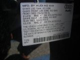 2009 Audi Q7 3.0 TDI quattro Info Tag