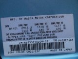 2001 MX-5 Miata Color Code for Crystal Blue Metallic - Color Code: 23C
