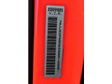 1992 Ferrari 348 TS Info Tag