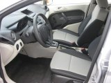 2011 Ford Fiesta S Sedan Light Stone/Charcoal Black Cloth Interior