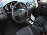 2007 Mazda MAZDA3 i Sedan Black Interior