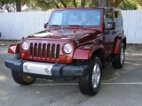 2008 Red Rock Crystal Pearl Jeep Wrangler Sahara 4x4 #39925156