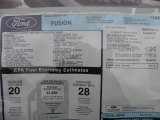 2011 Ford Fusion SEL V6 Window Sticker