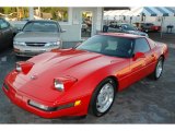 1992 Bright Red Chevrolet Corvette Coupe #39943722