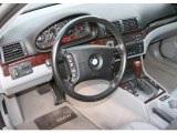 2001 BMW 3 Series 325i Sedan Grey Interior