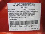 2004 MAZDA6 Color Code for Blazing Copper Metallic - Color Code: 28